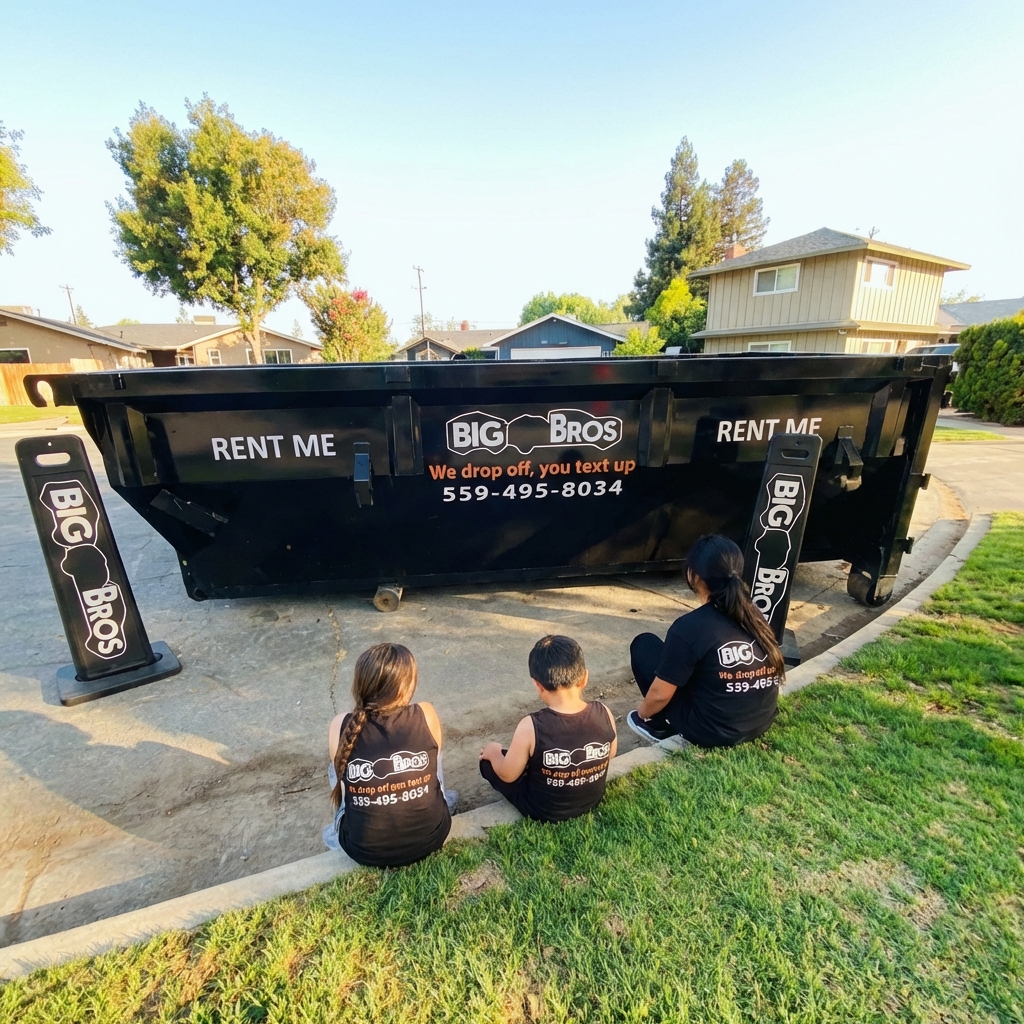 Big Bros family-owned dumpster rental team in Fresno